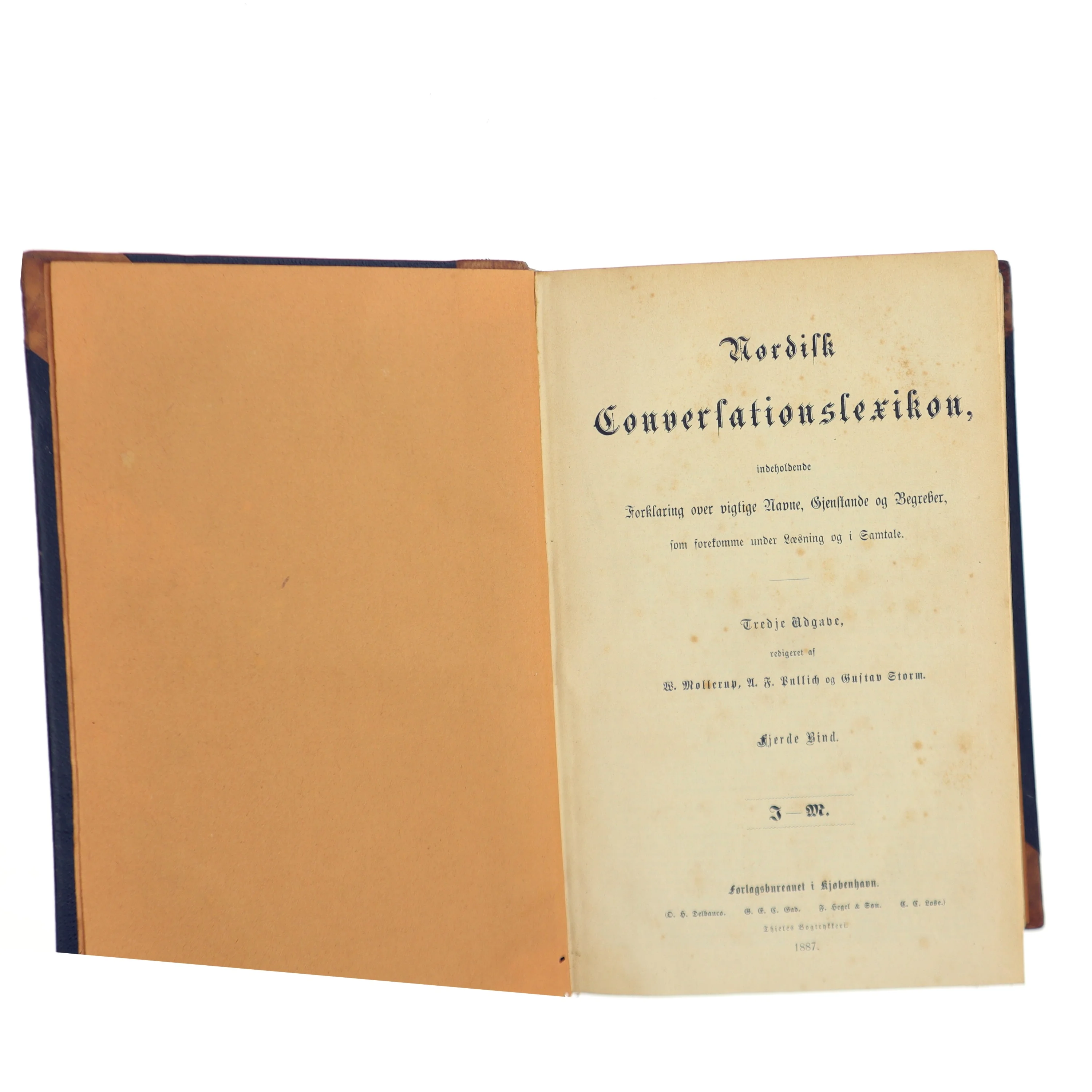 Nordisk Conversationslexikon af B. Møllerup, N. K. Ballin, Gustav Storm (Bog)