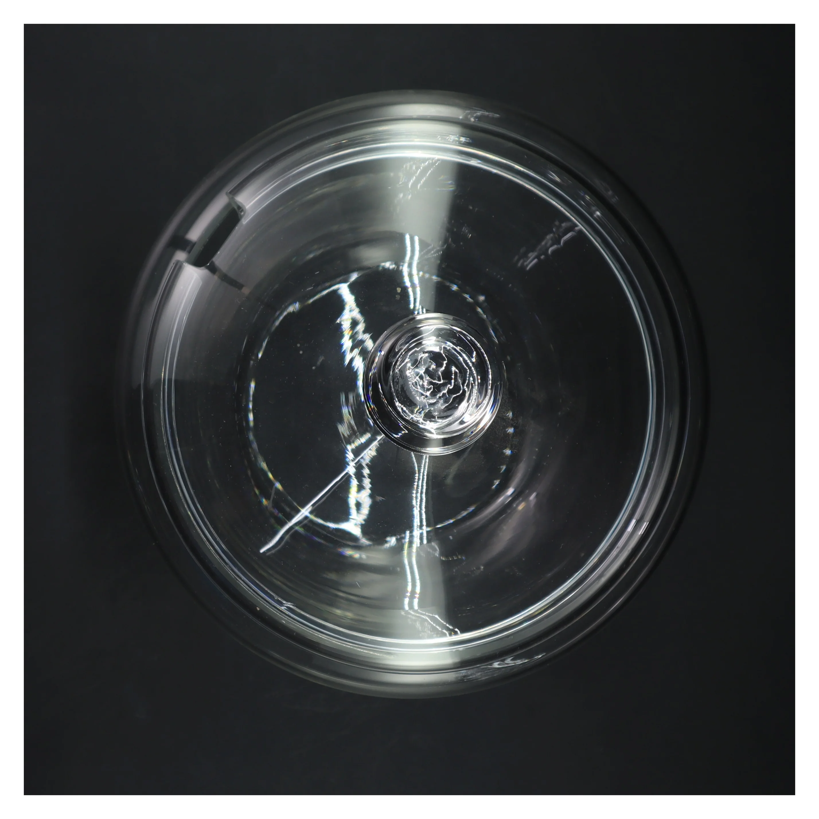 Glas opbevaringskrukke med låg (str. Ø 20 cm)