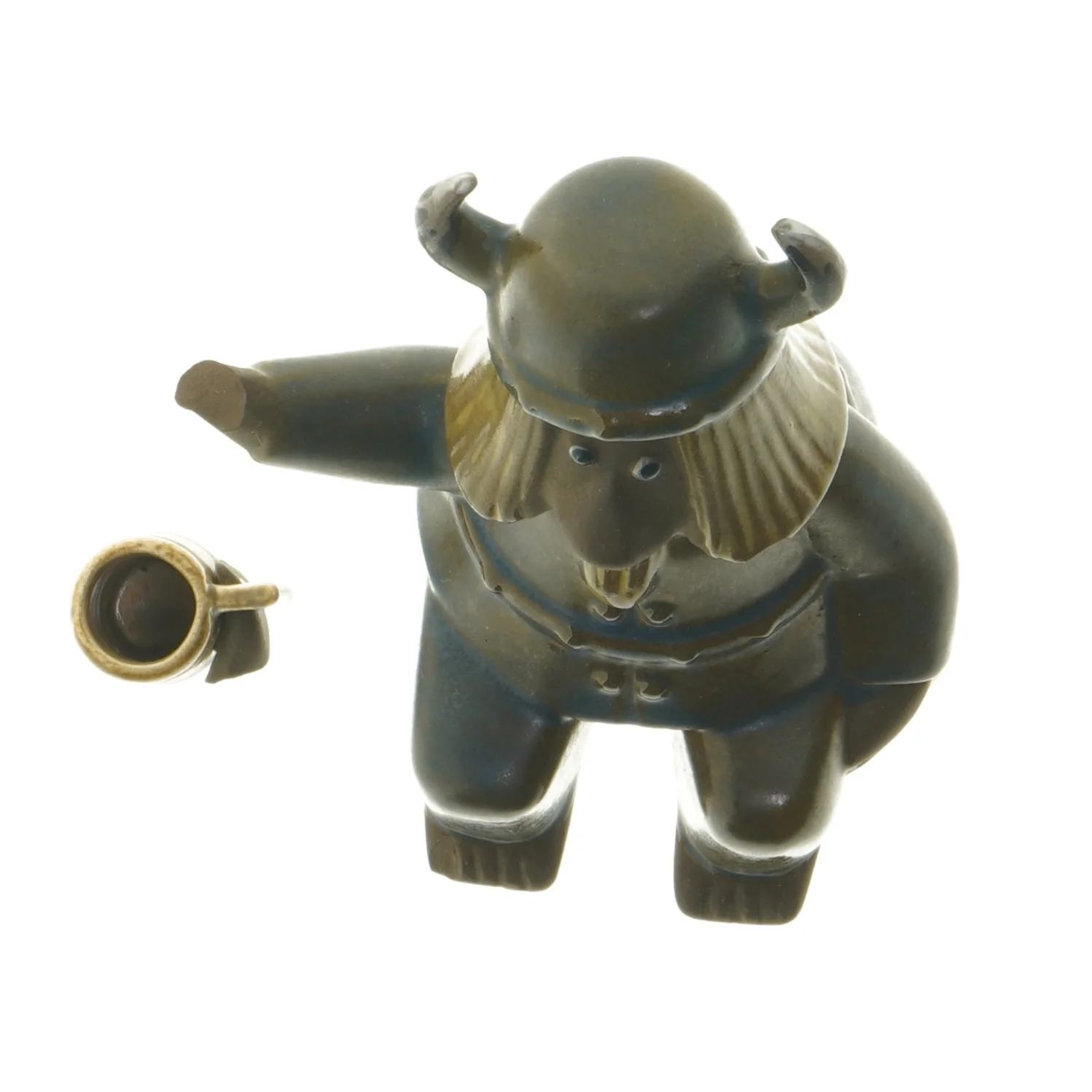 Viking figurin med krus (str. 17 cm)