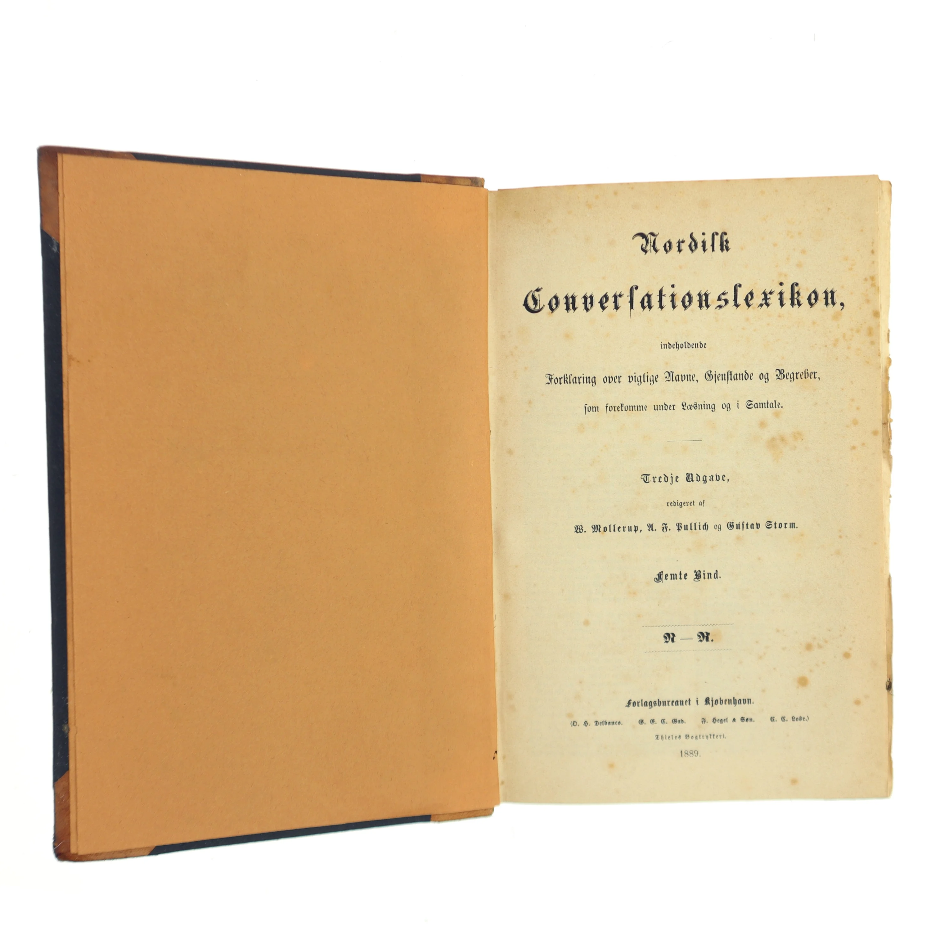Nordisk Conversationslexikon af B. Møllerup, N. A. Huitfeldt, Gustav Storm (Bog)