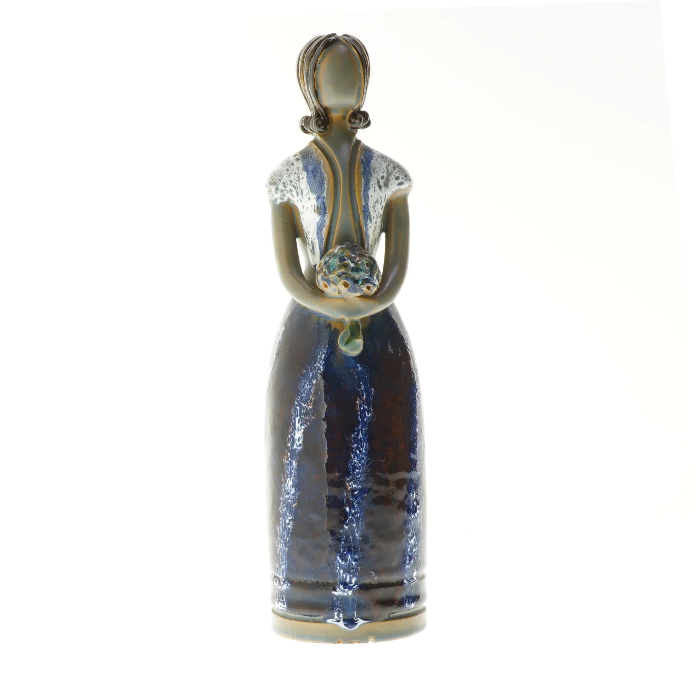 Keramisk figur af kvinde (str. 30 cm)