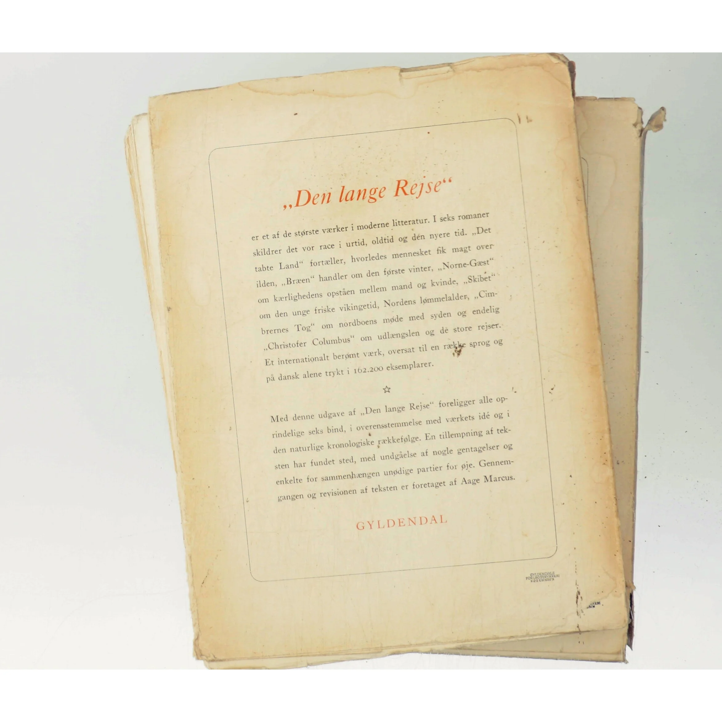 Den lange rejse af Johannes V. Jensen (Bog)