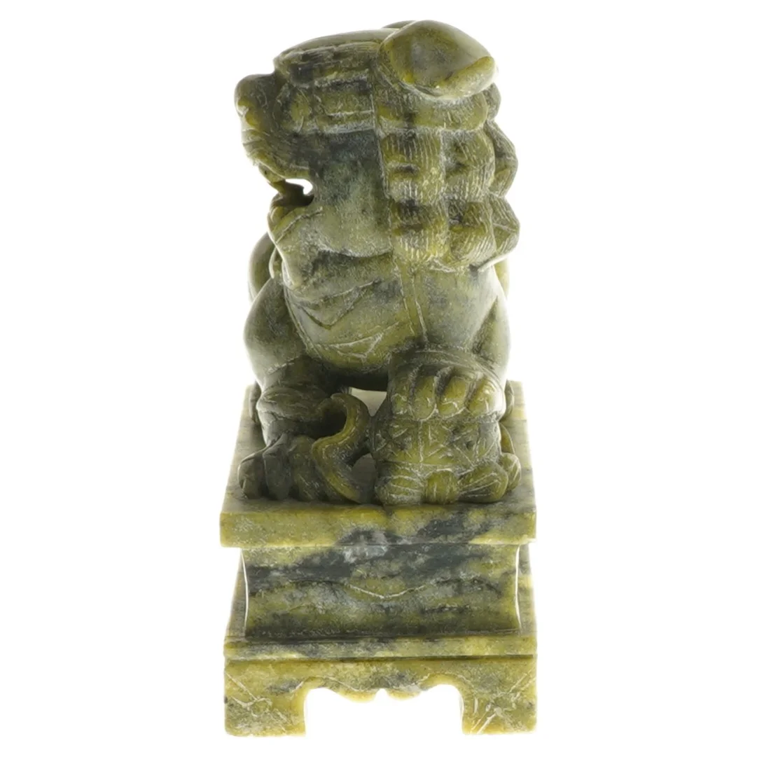 Jade skulptur af foo hund (str. 10,5 cm)