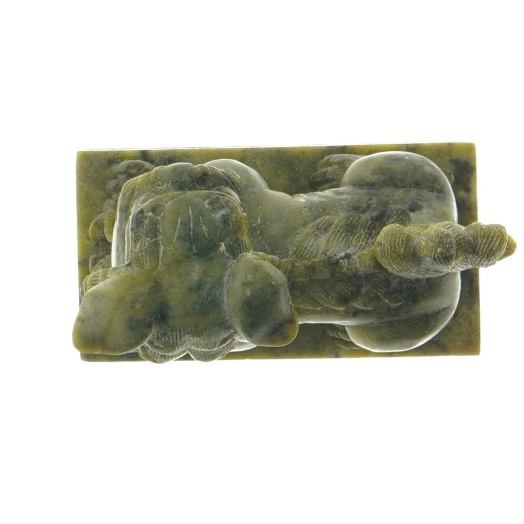 Jade skulptur af foo hund (str. 10,5 cm)