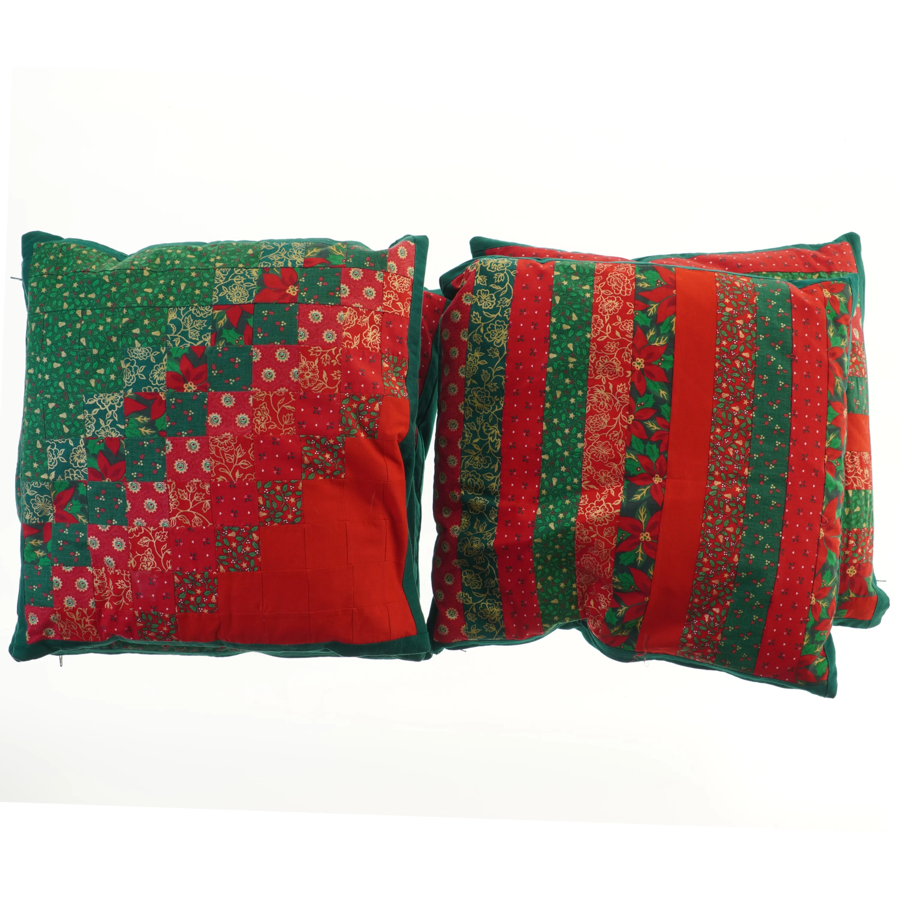 Dekorative puder i julefarver (str. 5 styk, 45x45 cm)