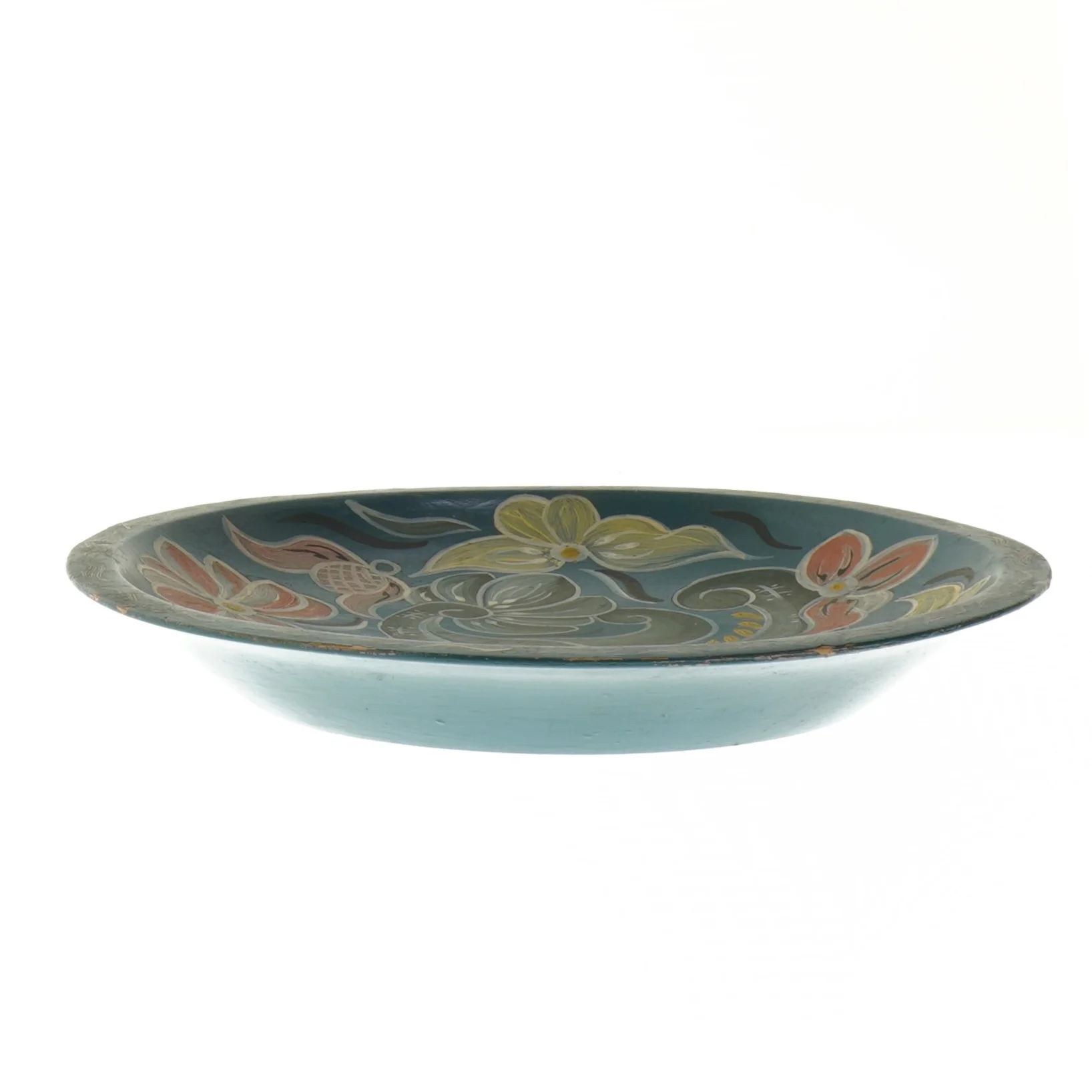 Håndlavet dekorativ skål (str. Ø 21,5 cm)