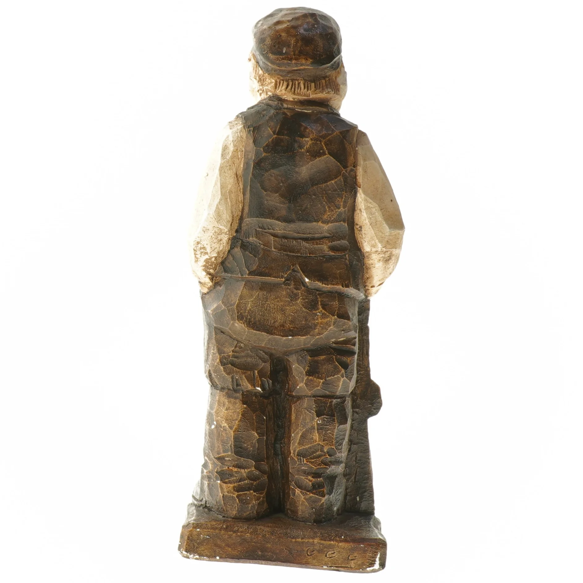 Træfigur af arbejder (str. 24,5 cm)