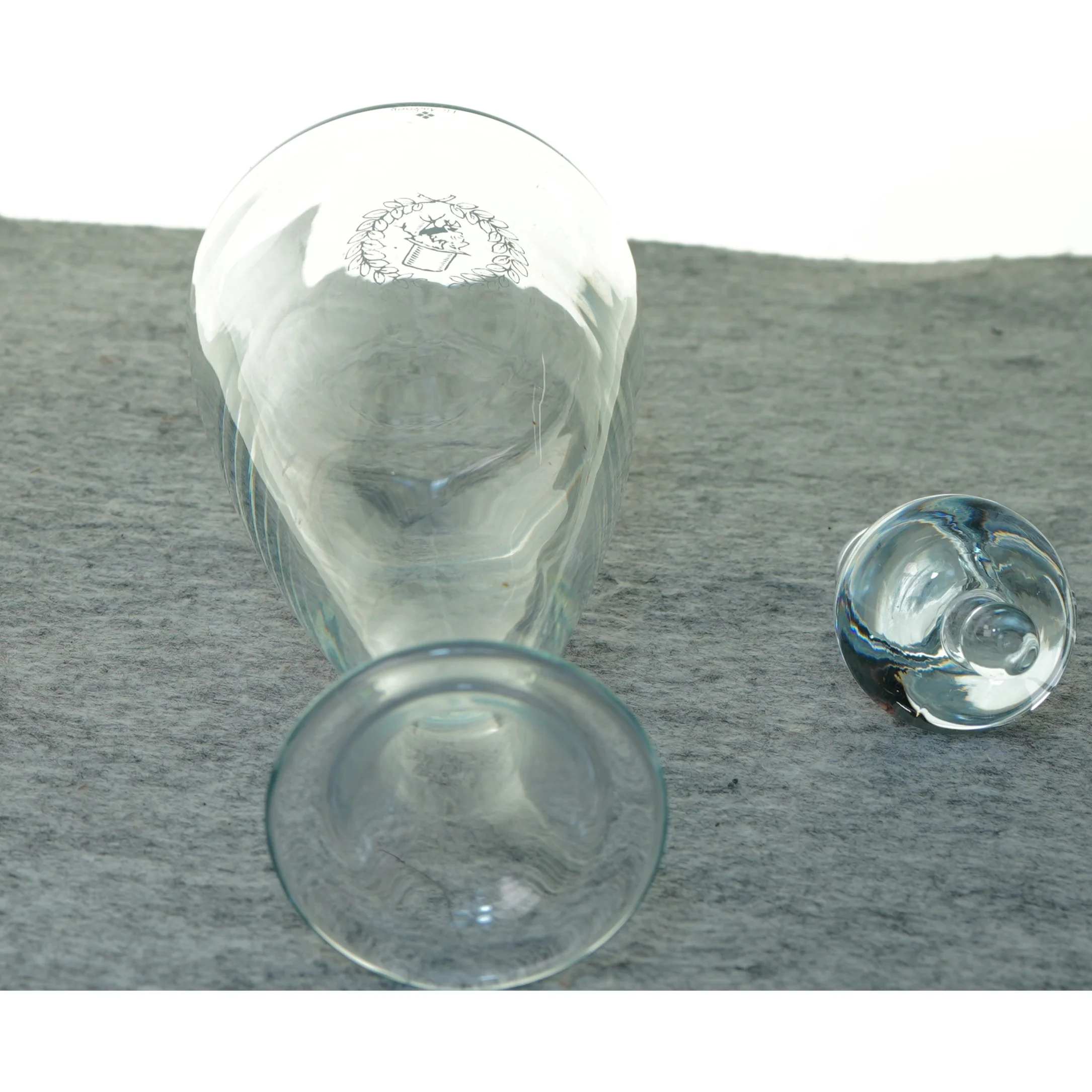 Glas karaffel fra Holmegaard (str. 29 x 11 cm)