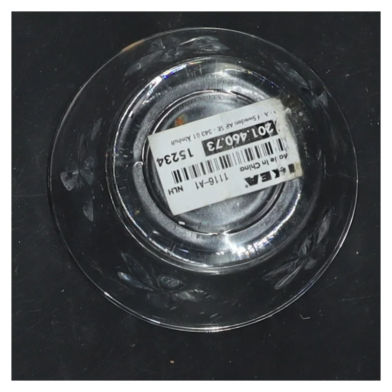 Glas med blomstermønster fra IKEA (str. 6x7 cm)