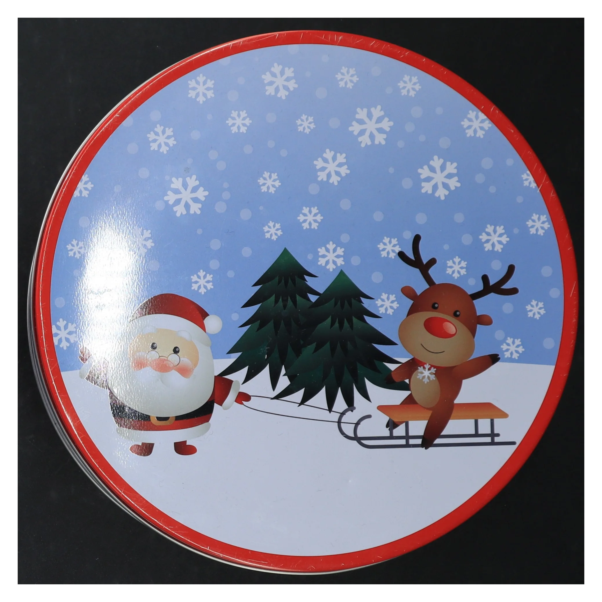 Julekagedåse fra Coop (str. Ø. 18 cm)