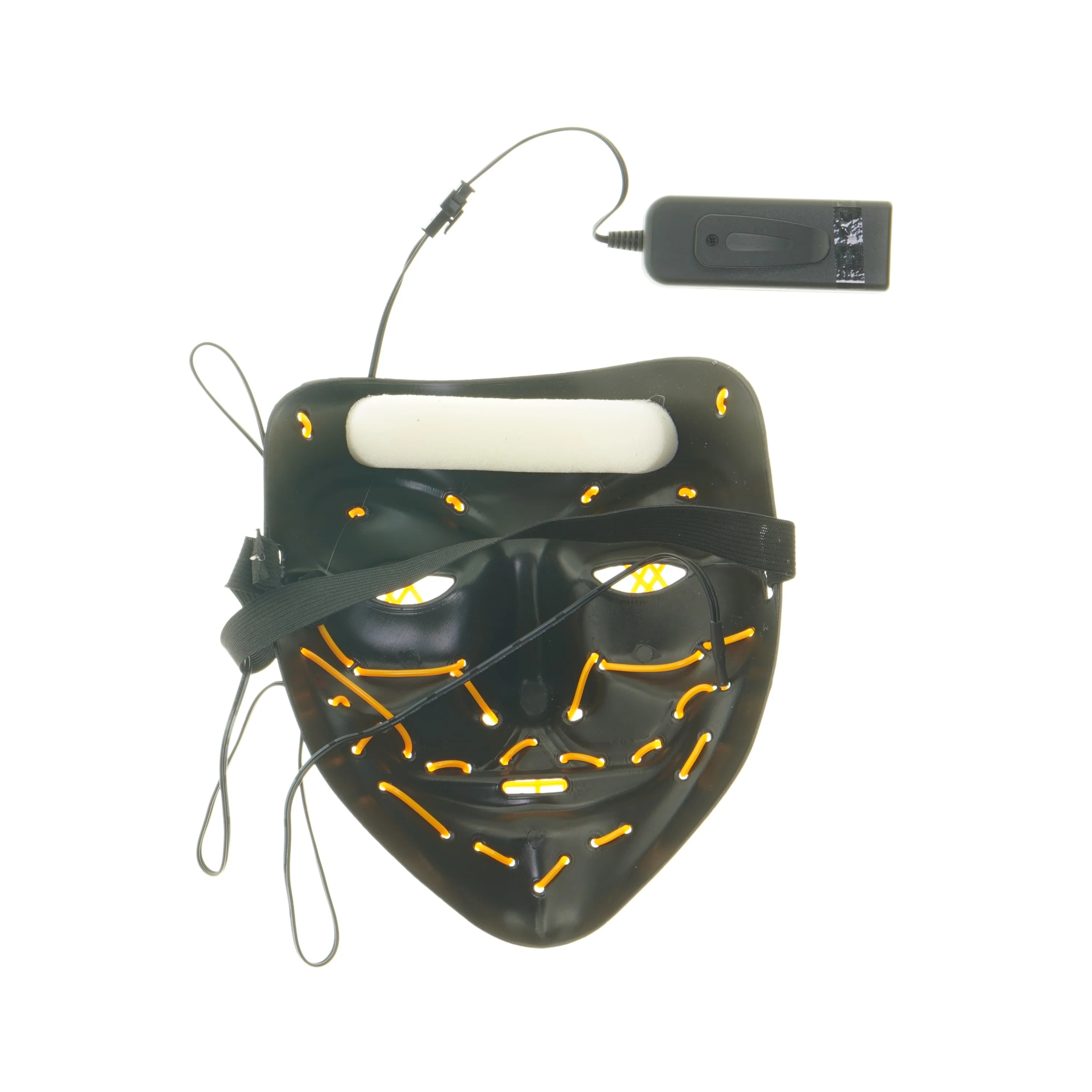 LED maske med lysrør og kontrolboks (str. 22x18 cm)