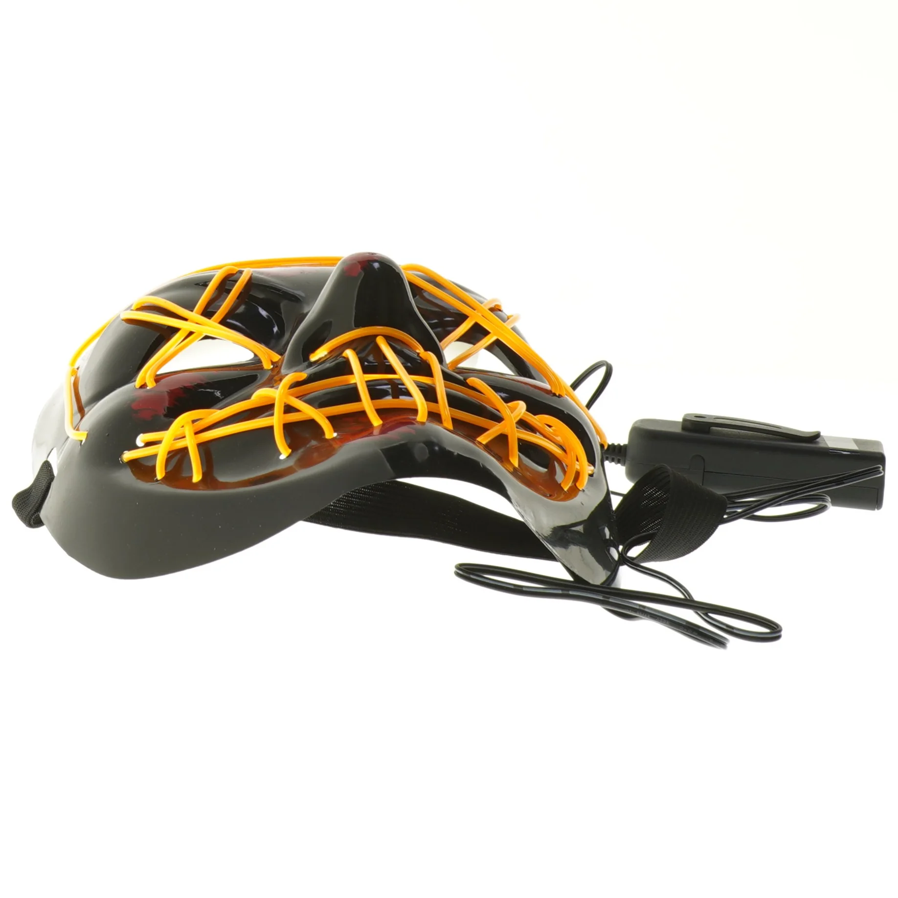 LED maske med lysrør og kontrolboks (str. 22x18 cm)