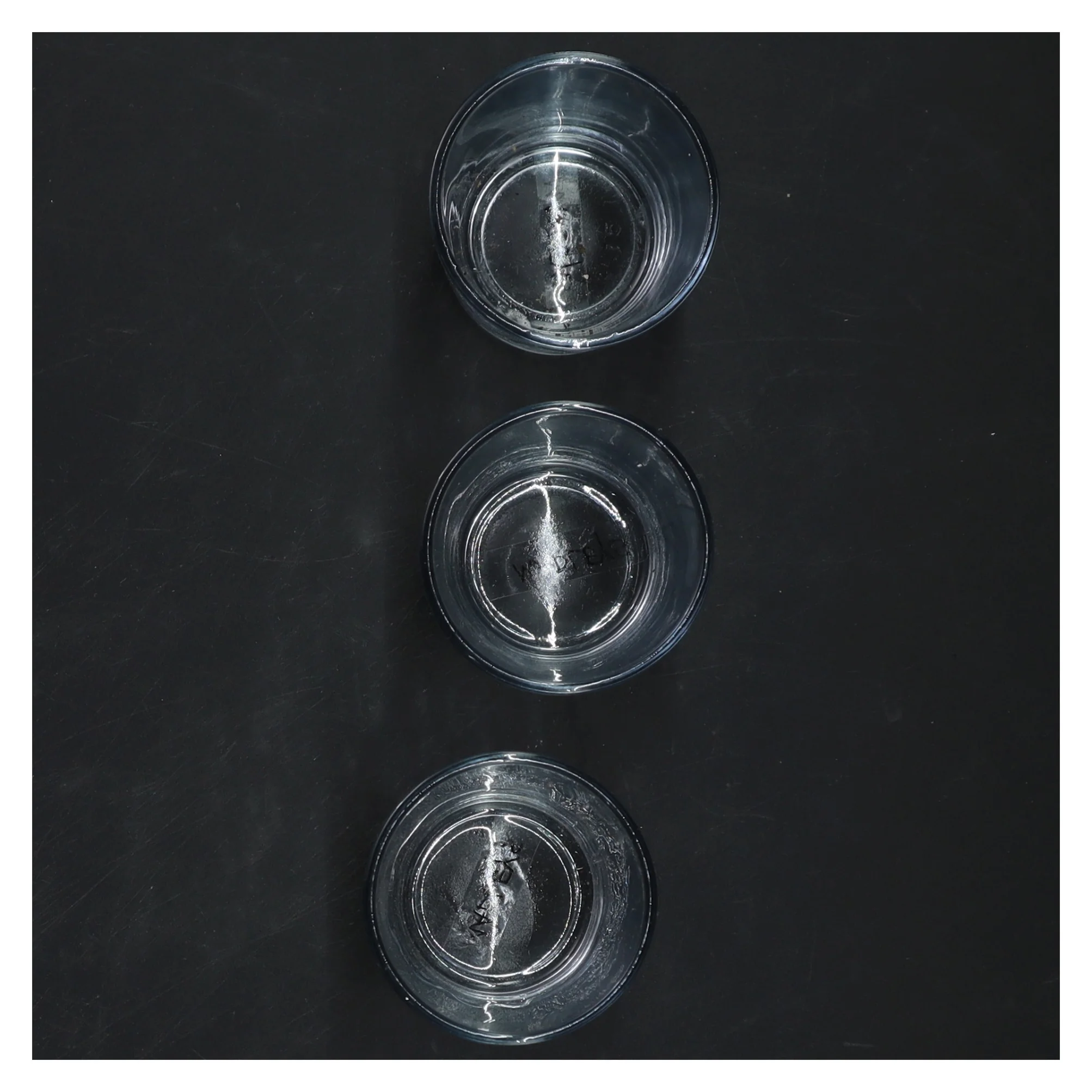 Glas med mønster fra Madleys (str. 6x6 cm)