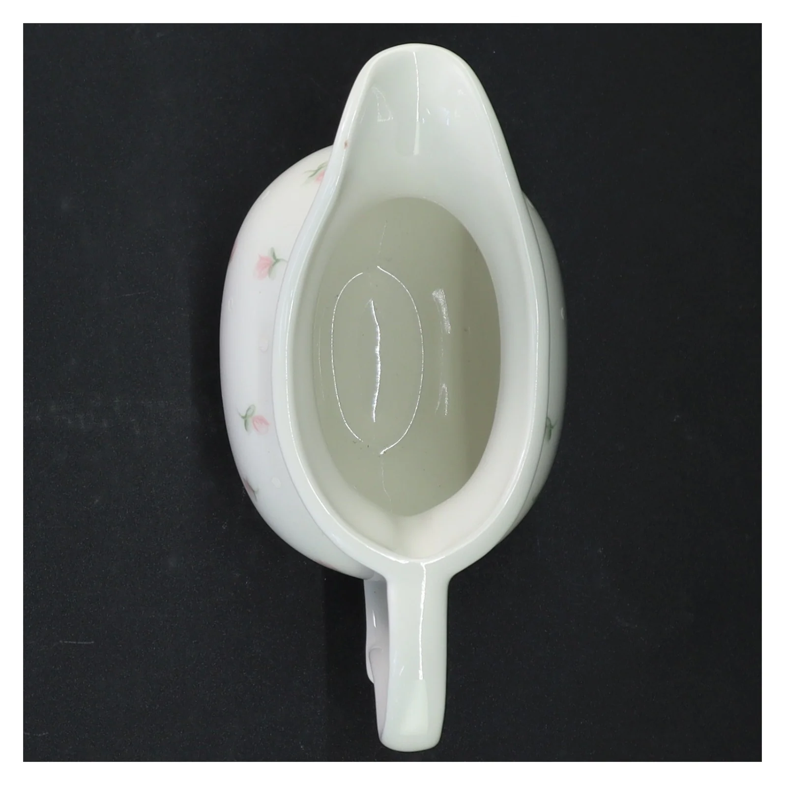 Porcelænskande med blomstermotiv (str. 14 cm)