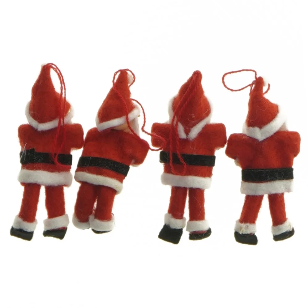 Julemandsfigurer i filt (str. 4 styk)