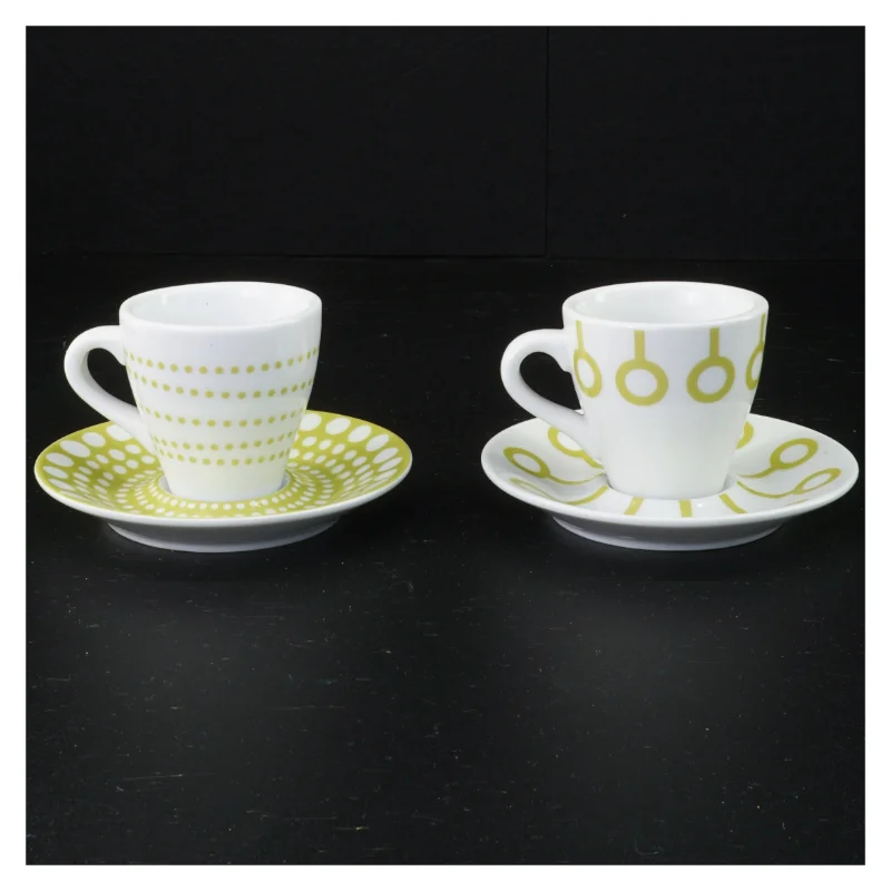 Bodum porcelænskopper med underkopper fra Bodum (str. 12 x 7 cm)