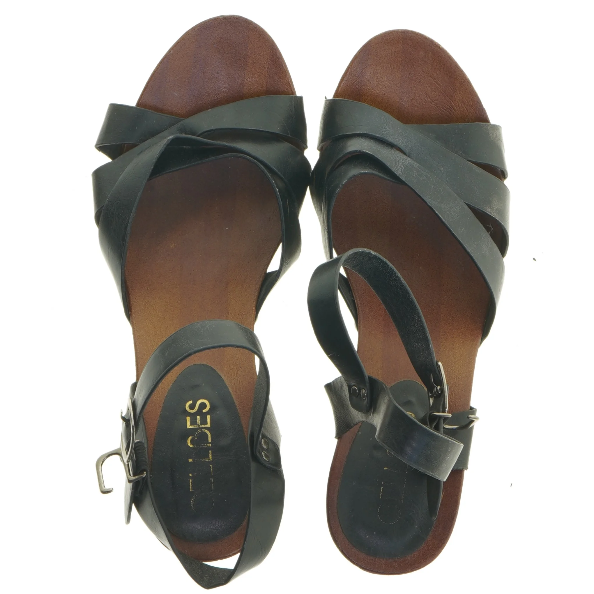 Damesandal med hæl og rem fra Cellbes (str. Længde. 22 cm)