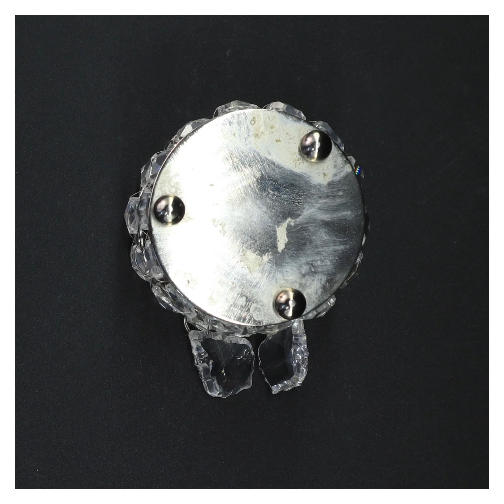 Krystal lysestage (str. 10 x 8 cm)