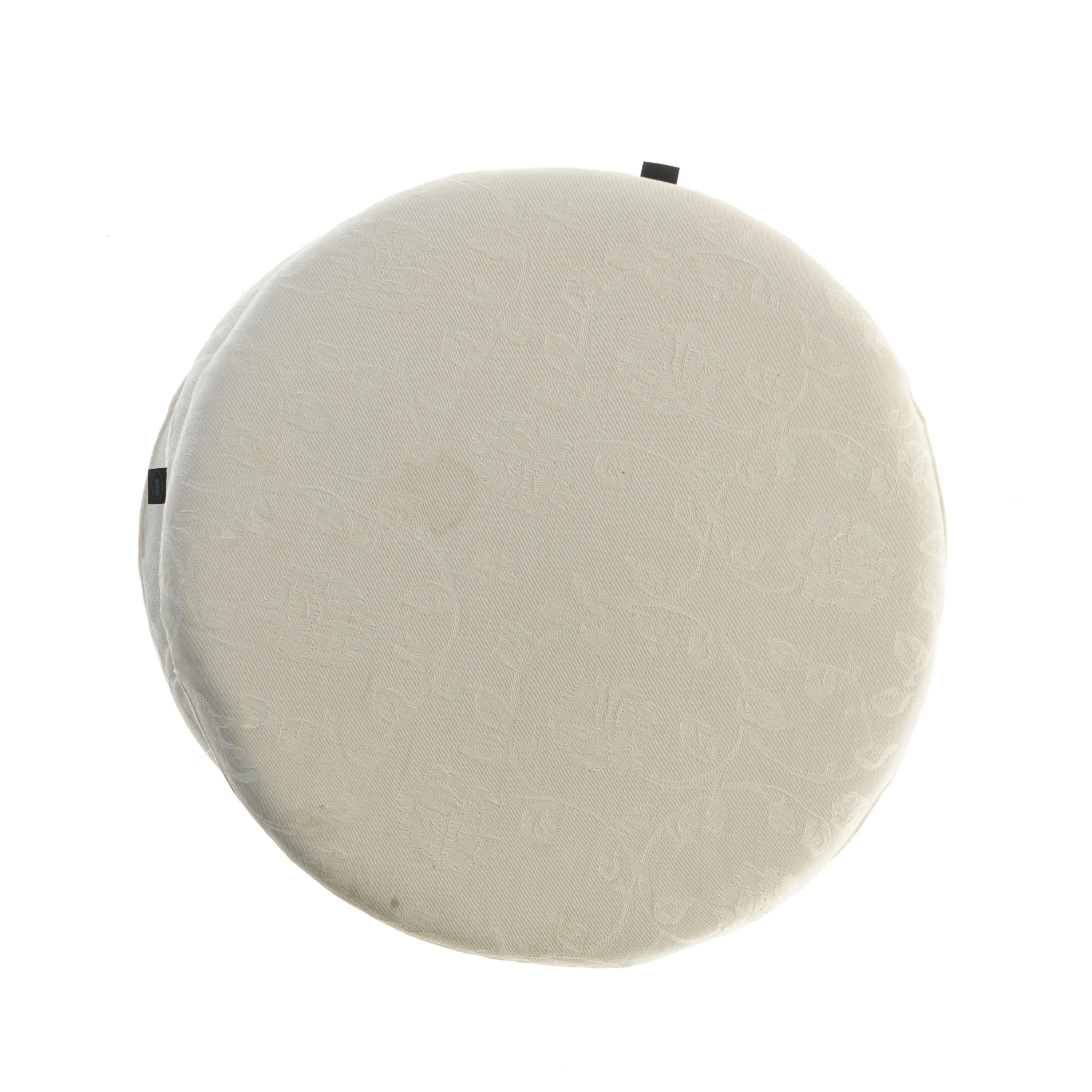 Runde hvide sædehynder, 5 stk (str. 5 stk Ø 42 cm)