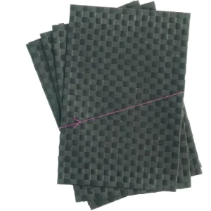 Sorte dækkeservietter (str. 45 x 30 cm)