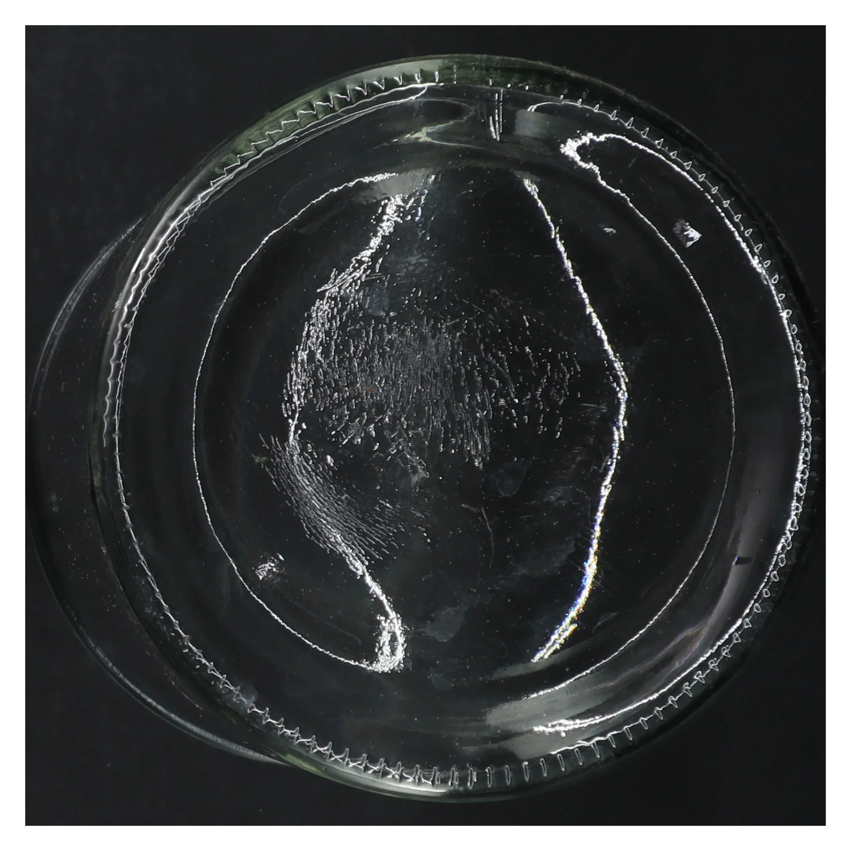 Glasvase (str. H. 17,5 cm. ø. 13,5 cm)