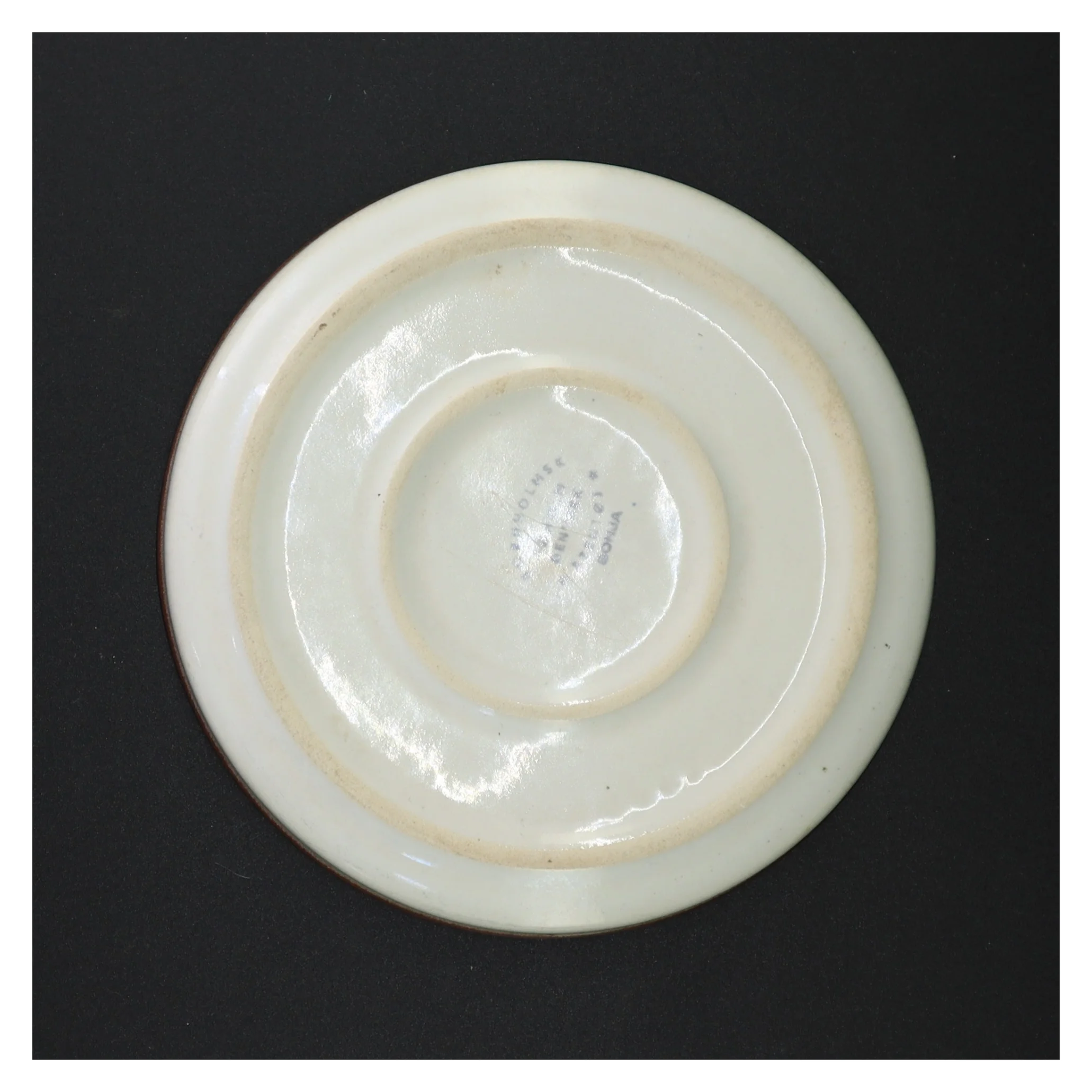 Keramiktallerken fra Søholm Stentøj (str. Ø 18 cm)