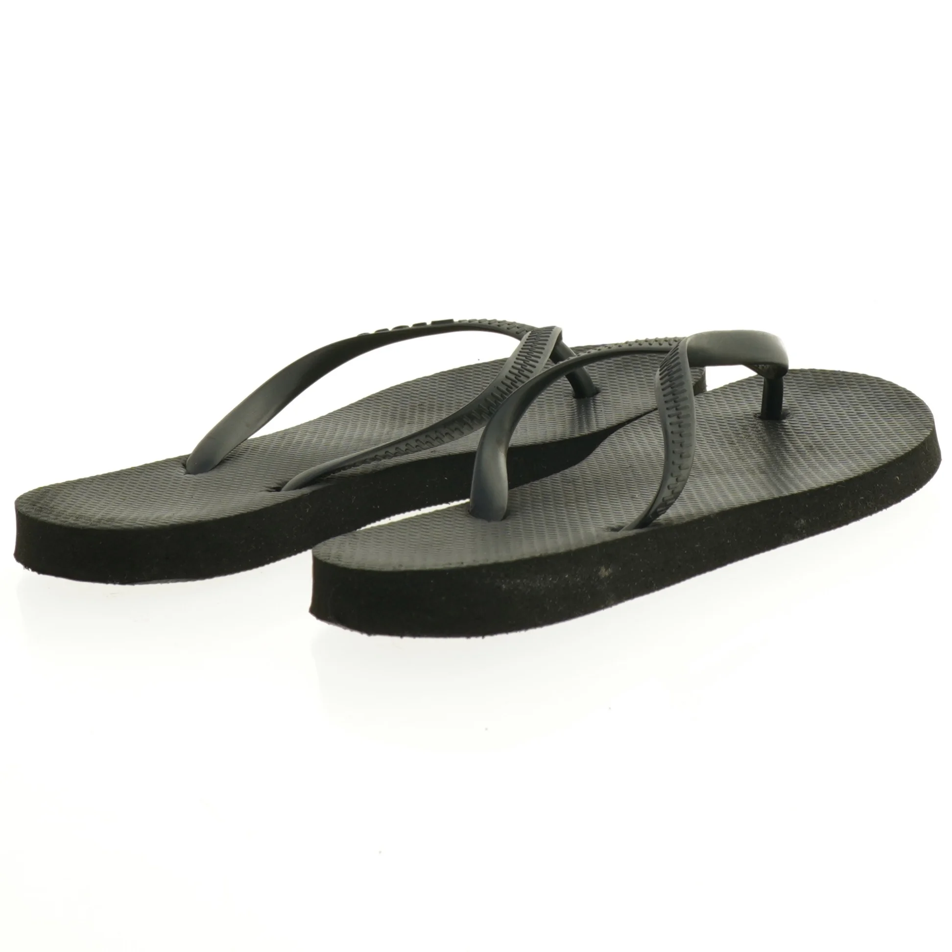 Borg Brugte sorte flip-flops (str. 25 cm)