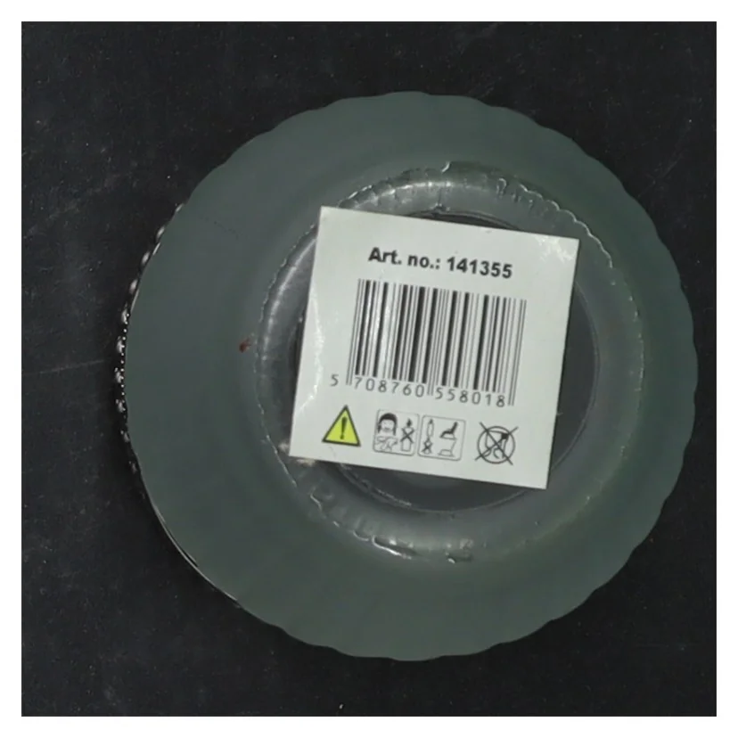 6 Grønlige glasstager fra Kj Collection (str. 7 cm. 6 styk)