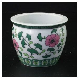 Kinesisk porcelænskrukke (str. 8 x 10 cm)