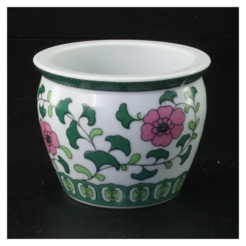 Kinesisk porcelænskrukke (str. 8 x 10 cm)
