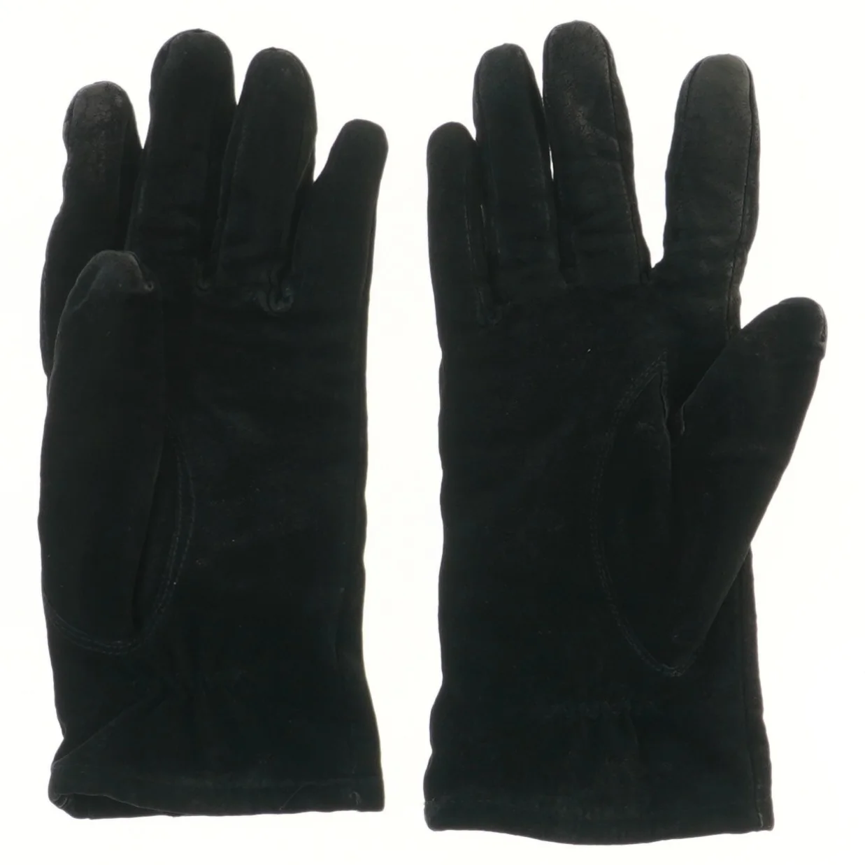 Sort læderhandsker (str. 24 cm)