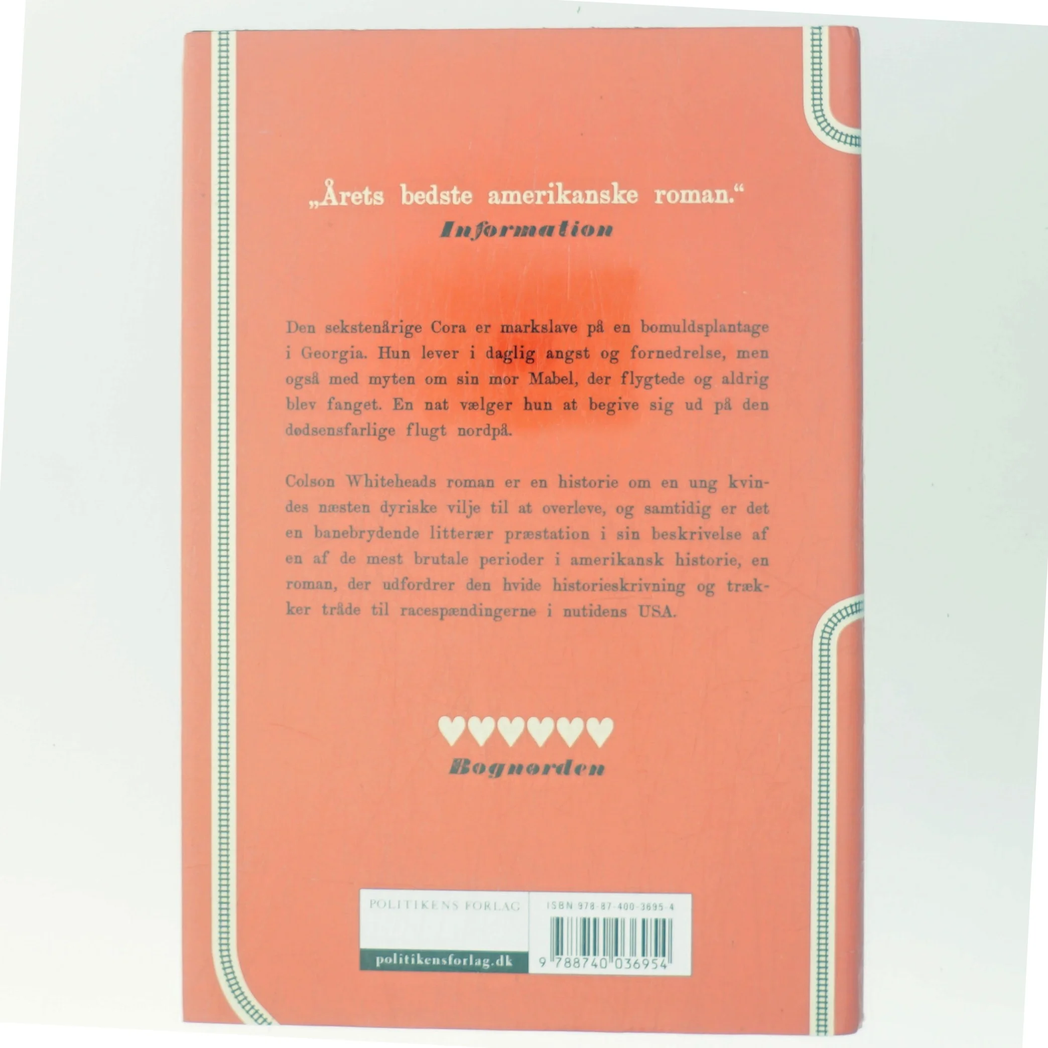 Den underjordiske jernbane af Colson Whitehead (Bog)