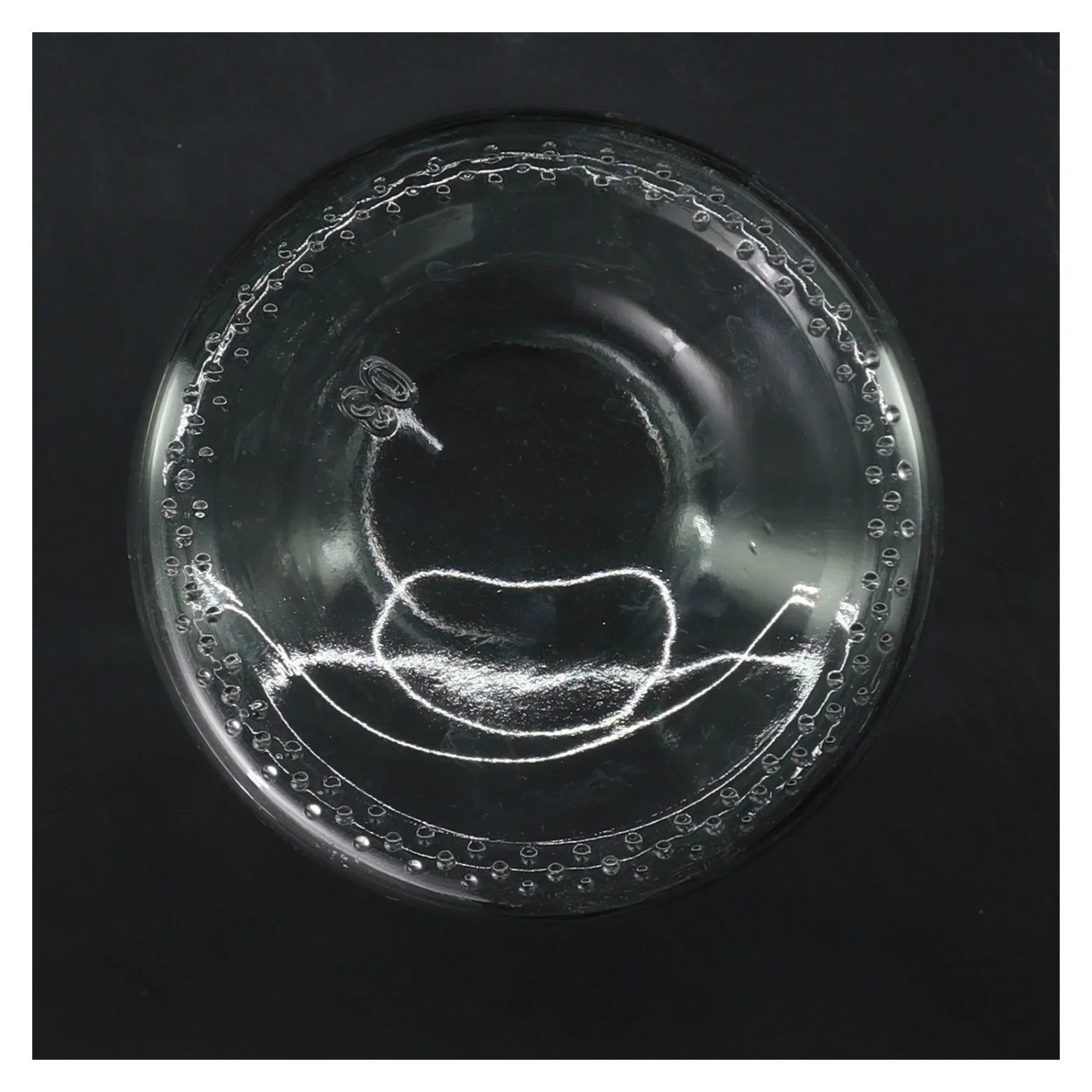 Flot glasflaske (str. 17 cm)