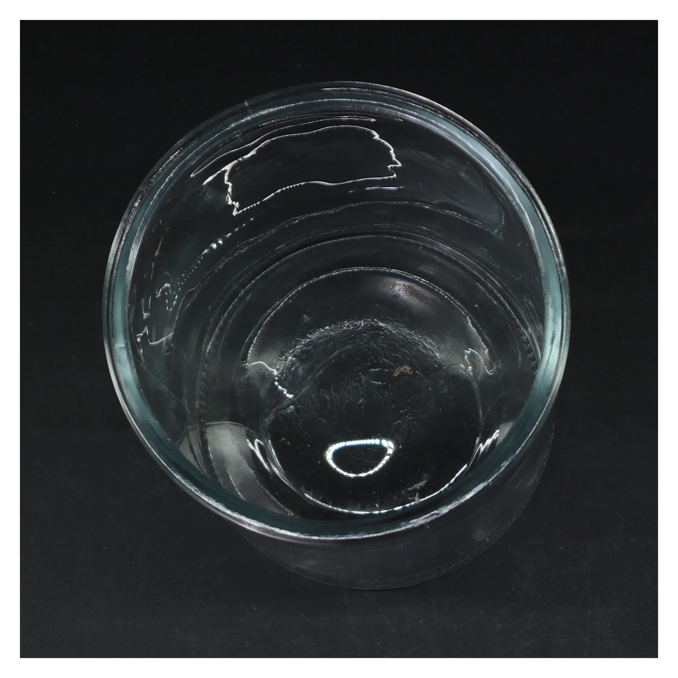 Cylindrisk glasbeholder (str. Ø. 14 cm. længde, 18 cm)