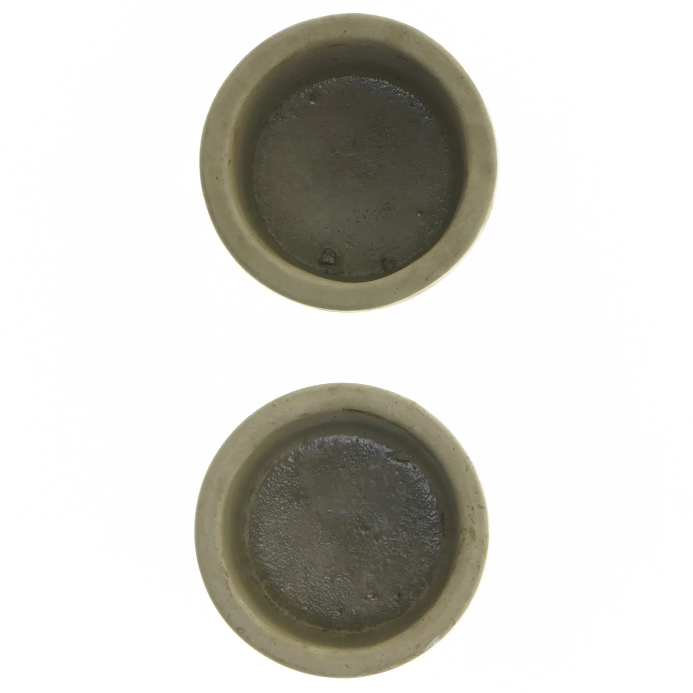 Beton fyrfadslys holdere med hjerte design (str. Ø 7,5x6 cm)