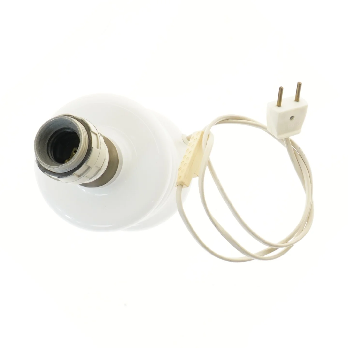 Hvid bordlampe fra Royal Copenhagen (str. 27 cm)