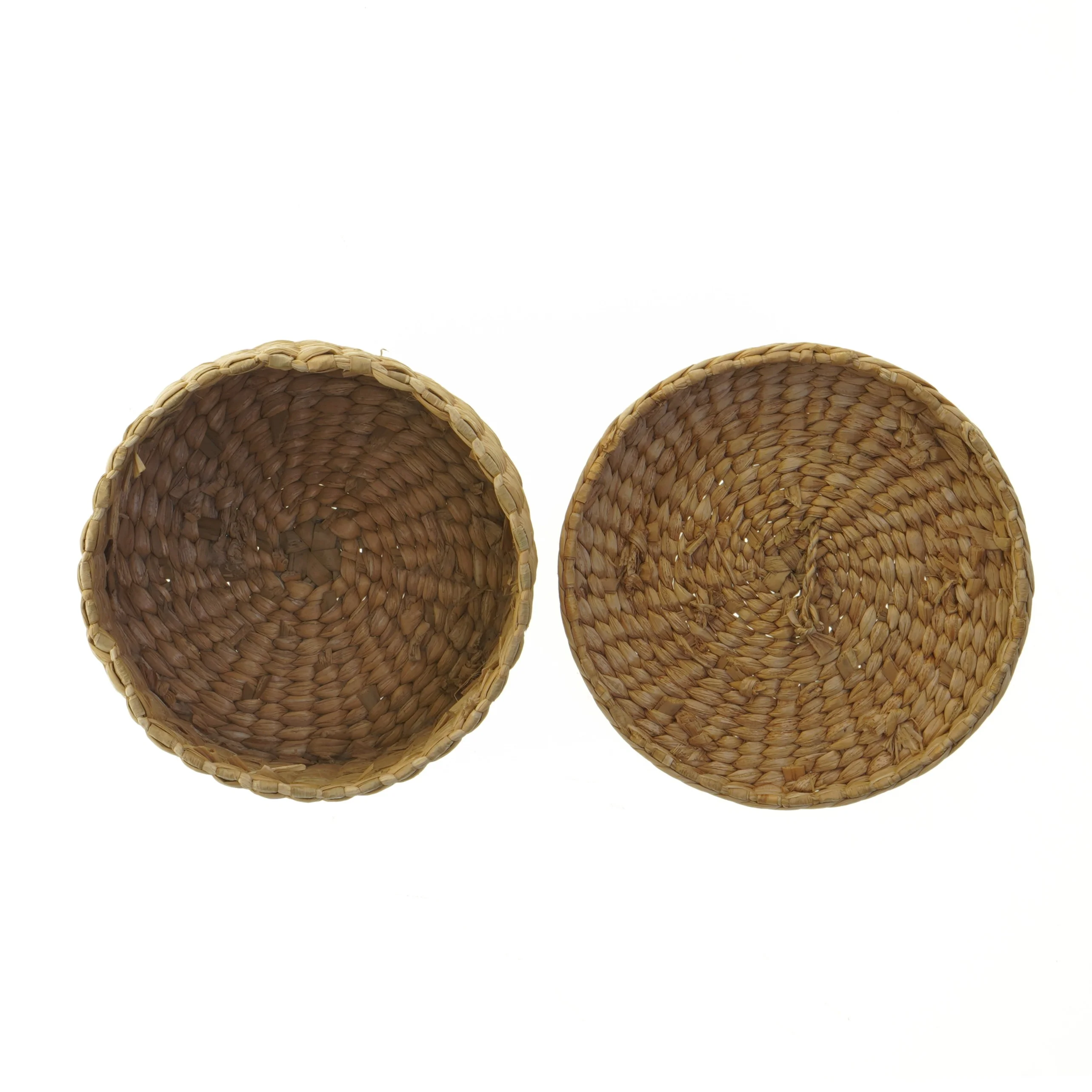 Rund kurv med låg (str. Ø. 13 cm. længde. 11 cm)