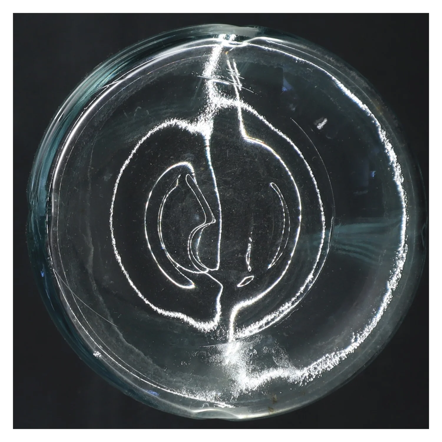 Glaskaraffel med metalbånd fra Rosendahl (str. 25 cm)