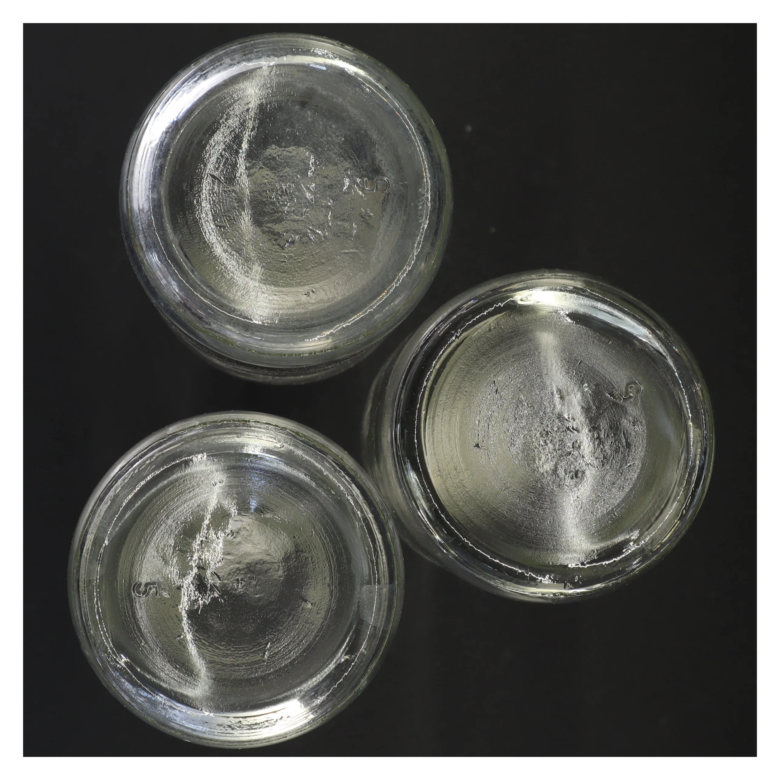 Gamle glasflasker med porcelænslåg fra Galzone Denmark (str. 31 x 8 cm)