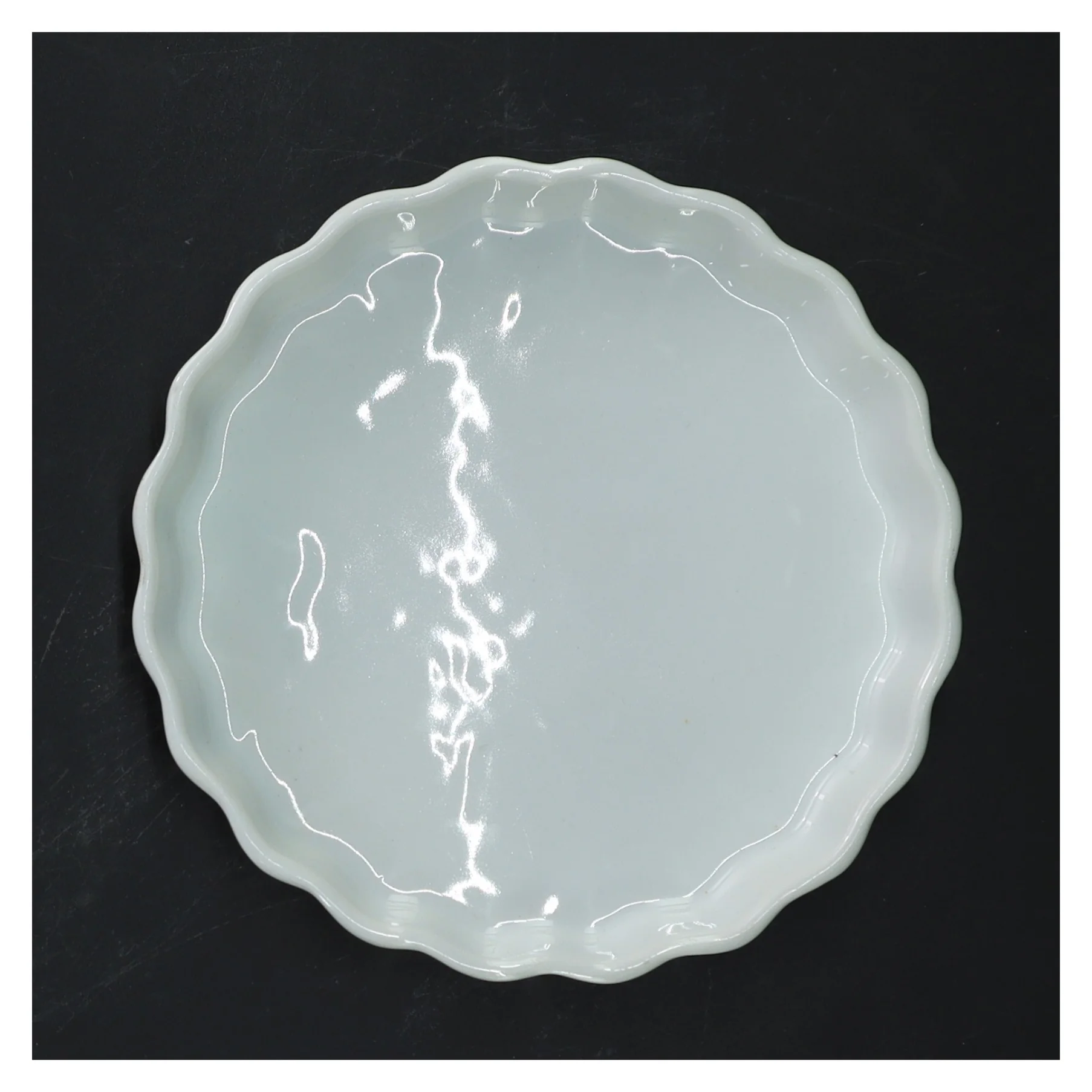 Sæt med 4 hvide tærteforme (str. Ø 15 cm)