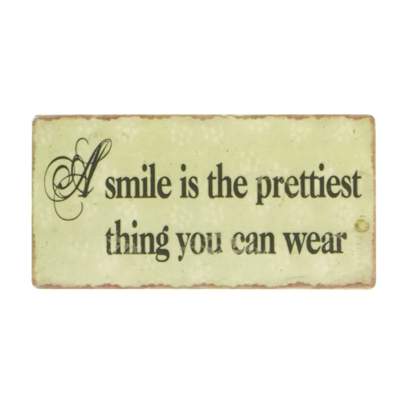 Metaldekorationsplader med sjove tekster og Bornholm-tema