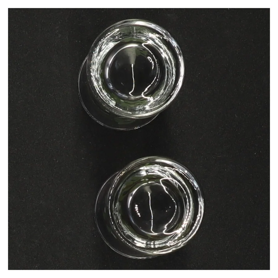 Dekorative glas med mistelten fra Holmegaard (str. 6 x 4 cm)