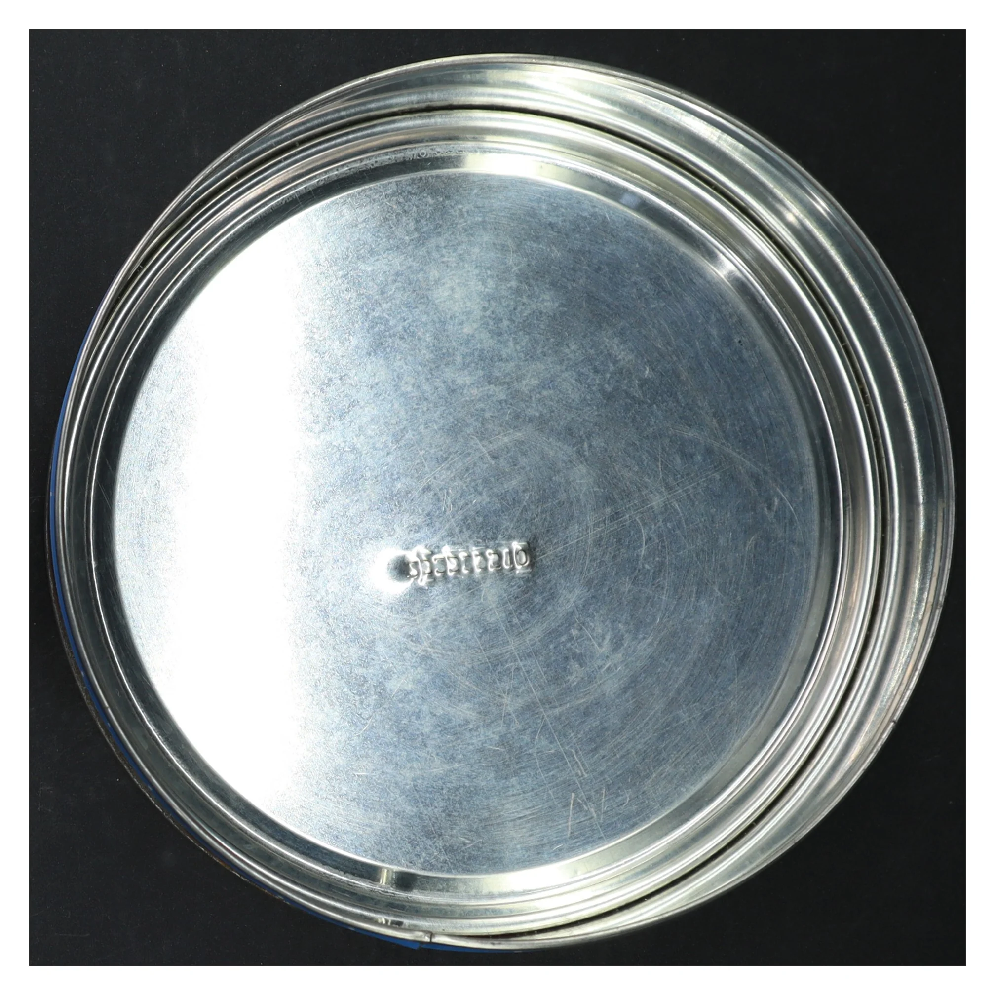 Dekorativ dåse med svanemotiv (str. Ø. 19 cm)