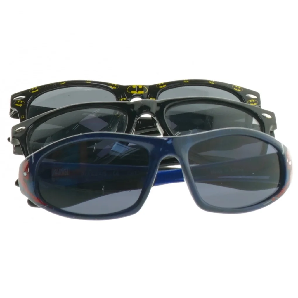Børnesolbriller Batman og Spiderman tema fra Batman, Marvel (str. 12-13. cm)