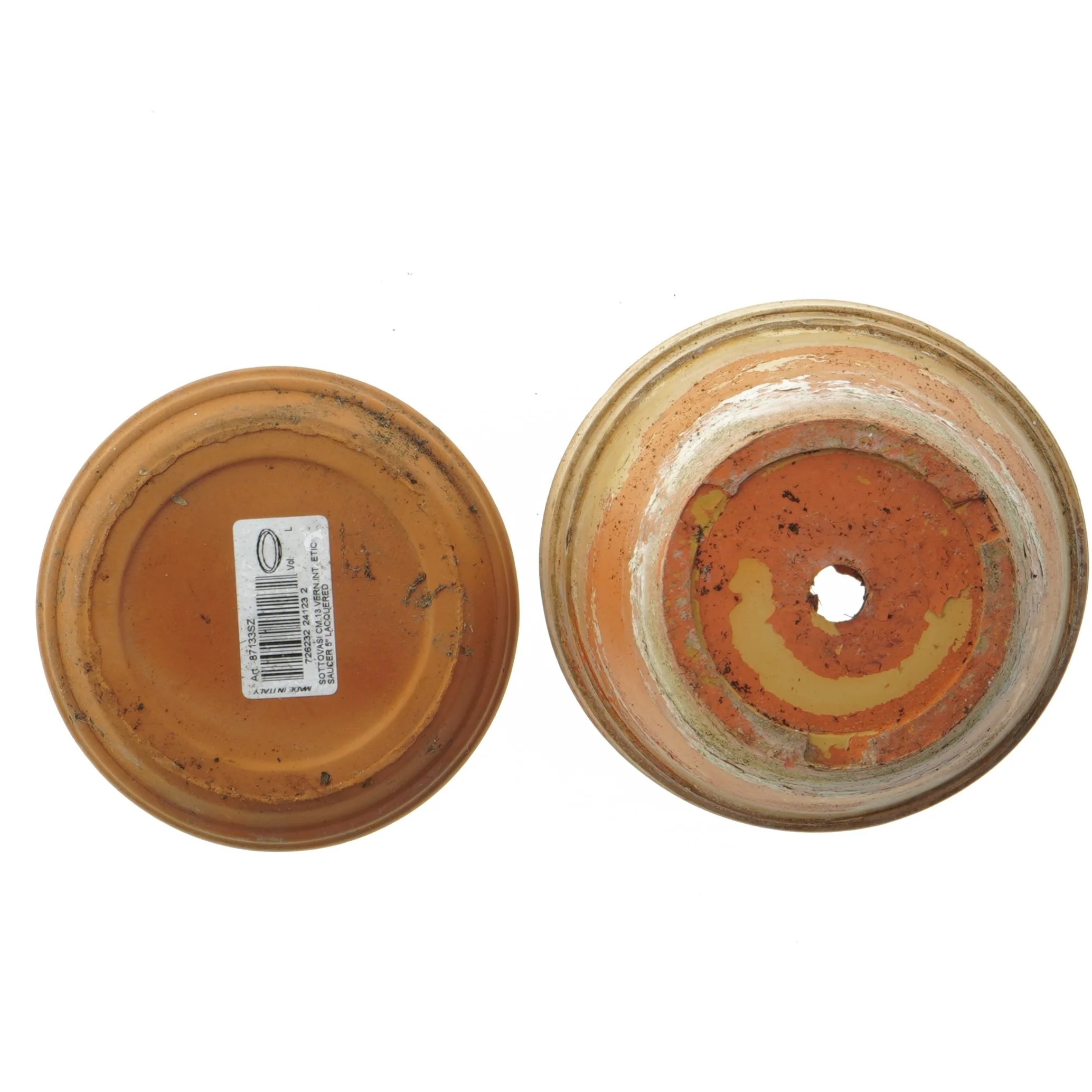 Terracotta potte (str. Ø. 14,5 cm længde. 13 cm)