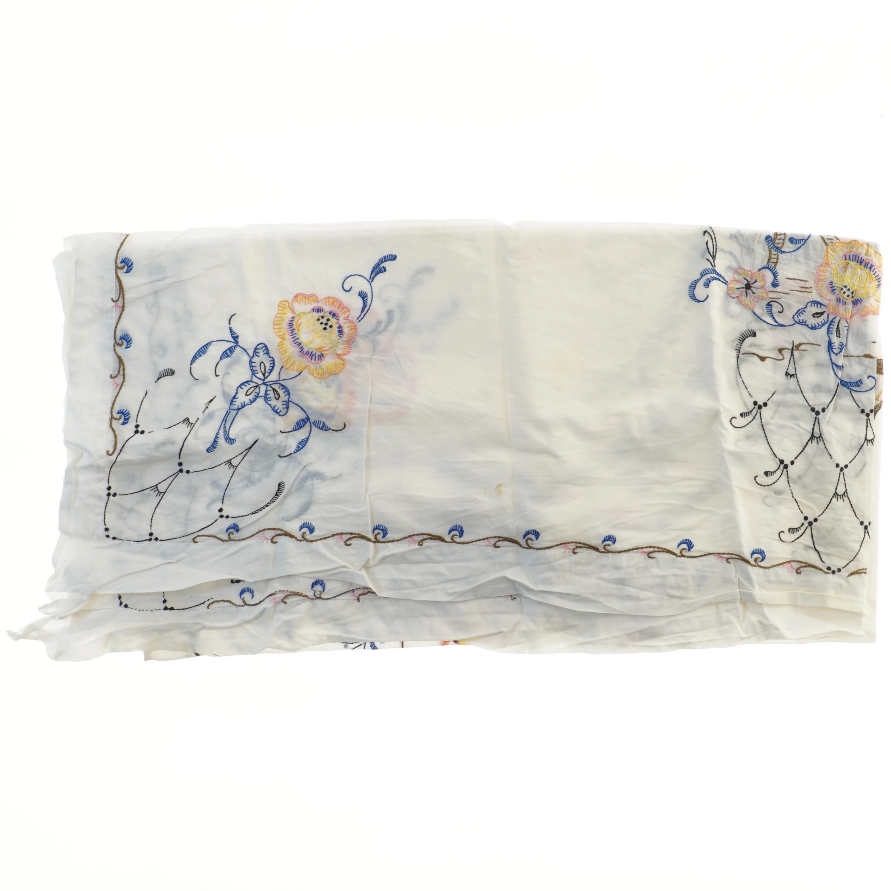 Broderet dug (str. 120x120 cm)