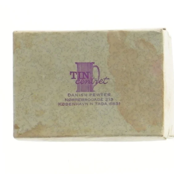 4 små tinvaser fra Tincentret (str. 5 cm)