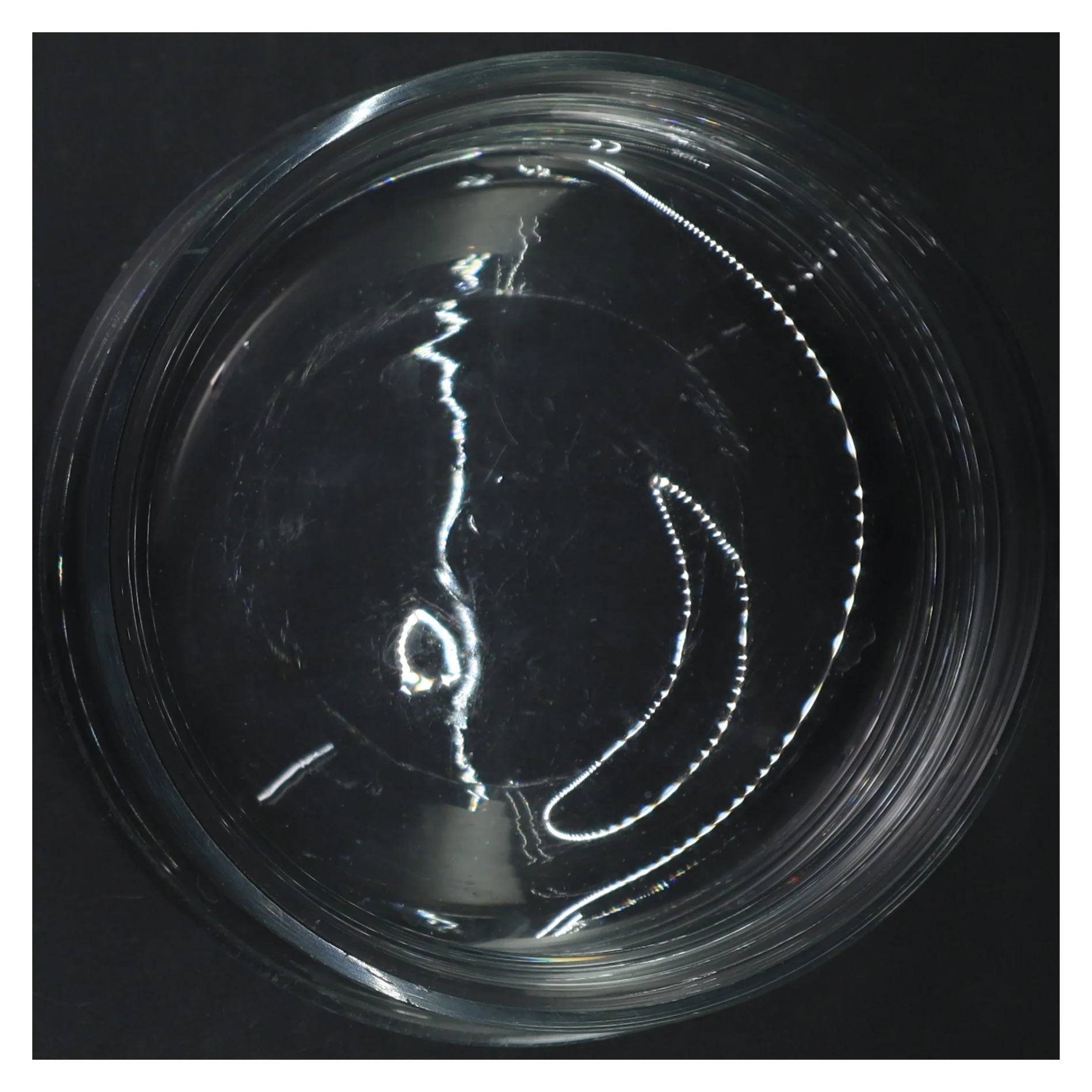 Glashurricane (str. H. 11 cm. ø. 19 cm)