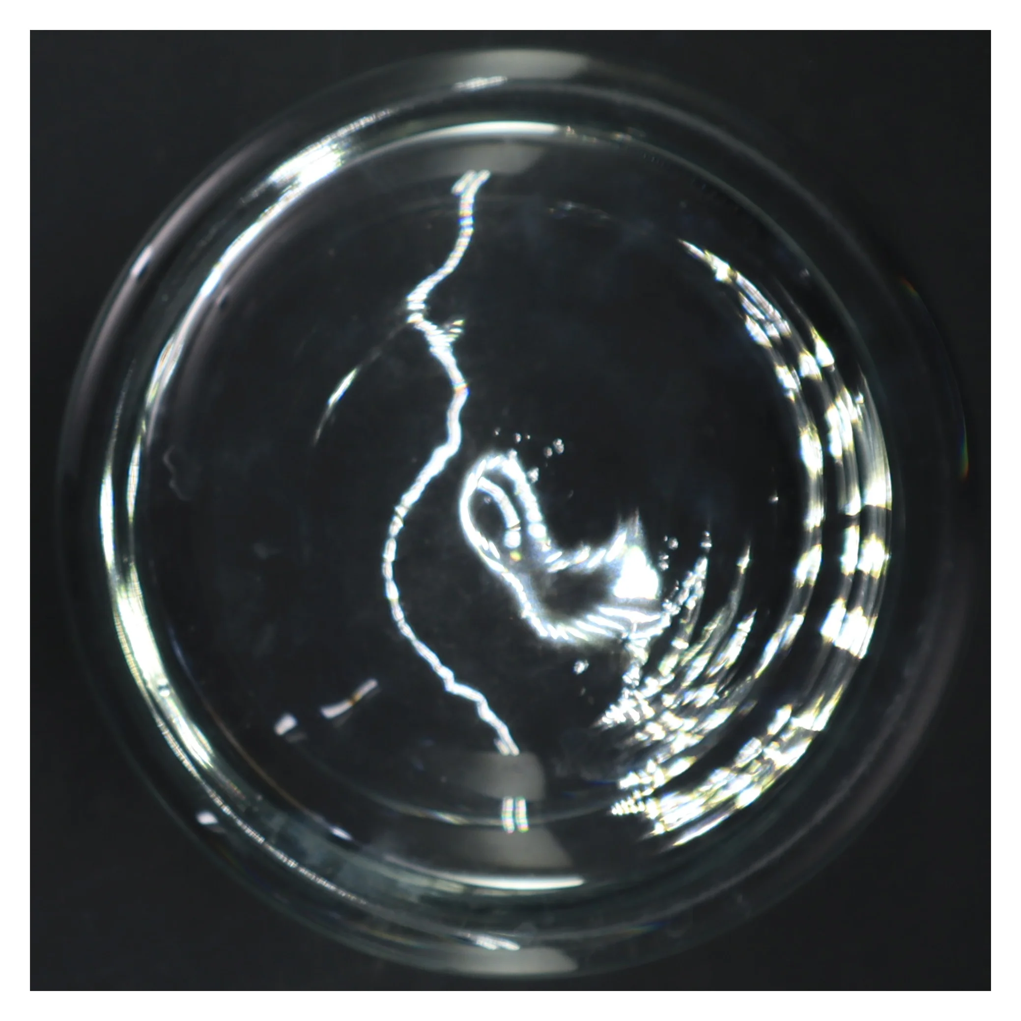 Glashurricane (str. H. 11 cm. ø. 19 cm)