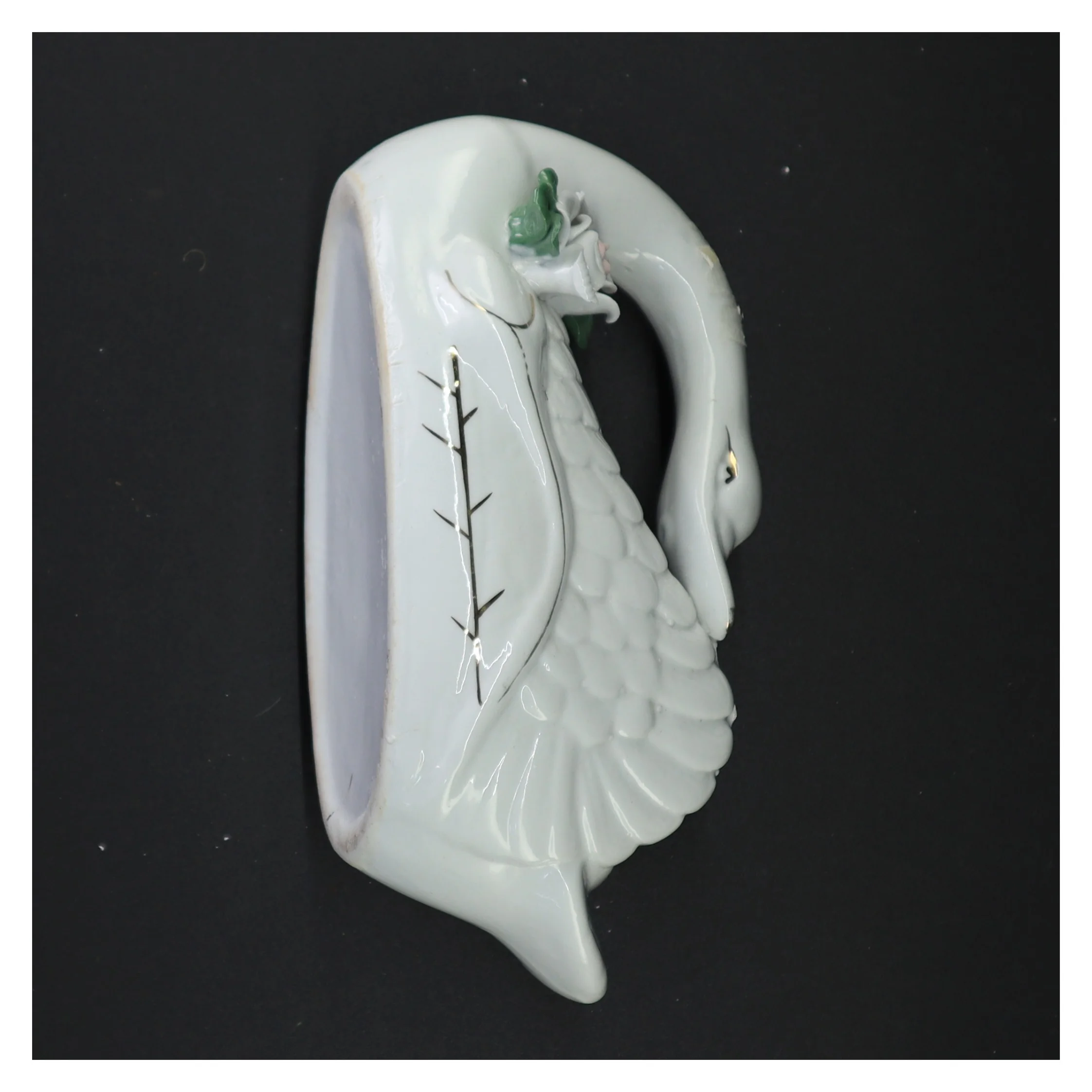 Porcelænssvane (str. 22 x 10 x 10 cm)